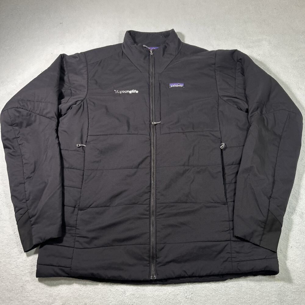 Patagonia Nano Air Puffer Jacket Mens XL Company Logo 84251 Black Polyester Puff